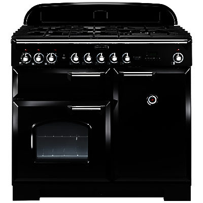 Rangemaster Classic Deluxe 100 Dual Fuel Range Cooker Gloss Black